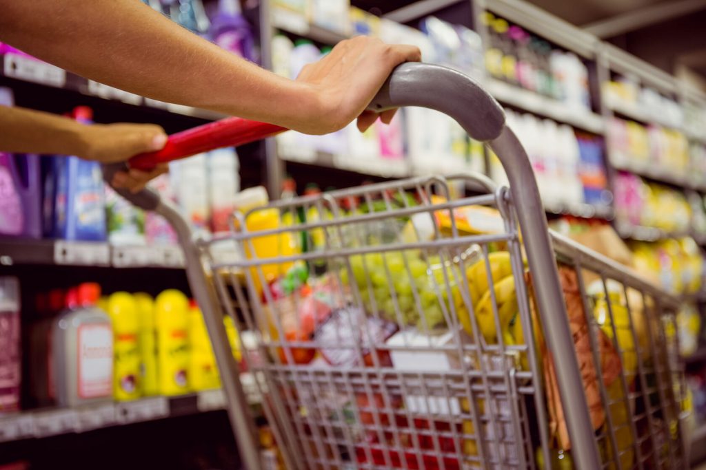 browsing at supermarket